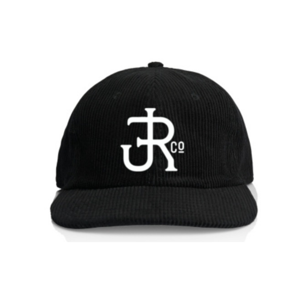 Cord Monogram Cap - Black