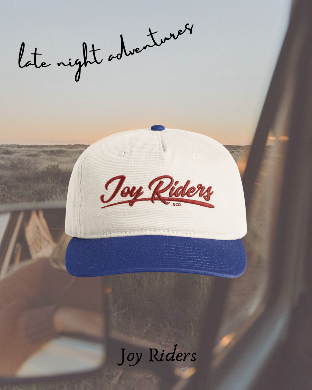 Joy Riders Embroidered Cap