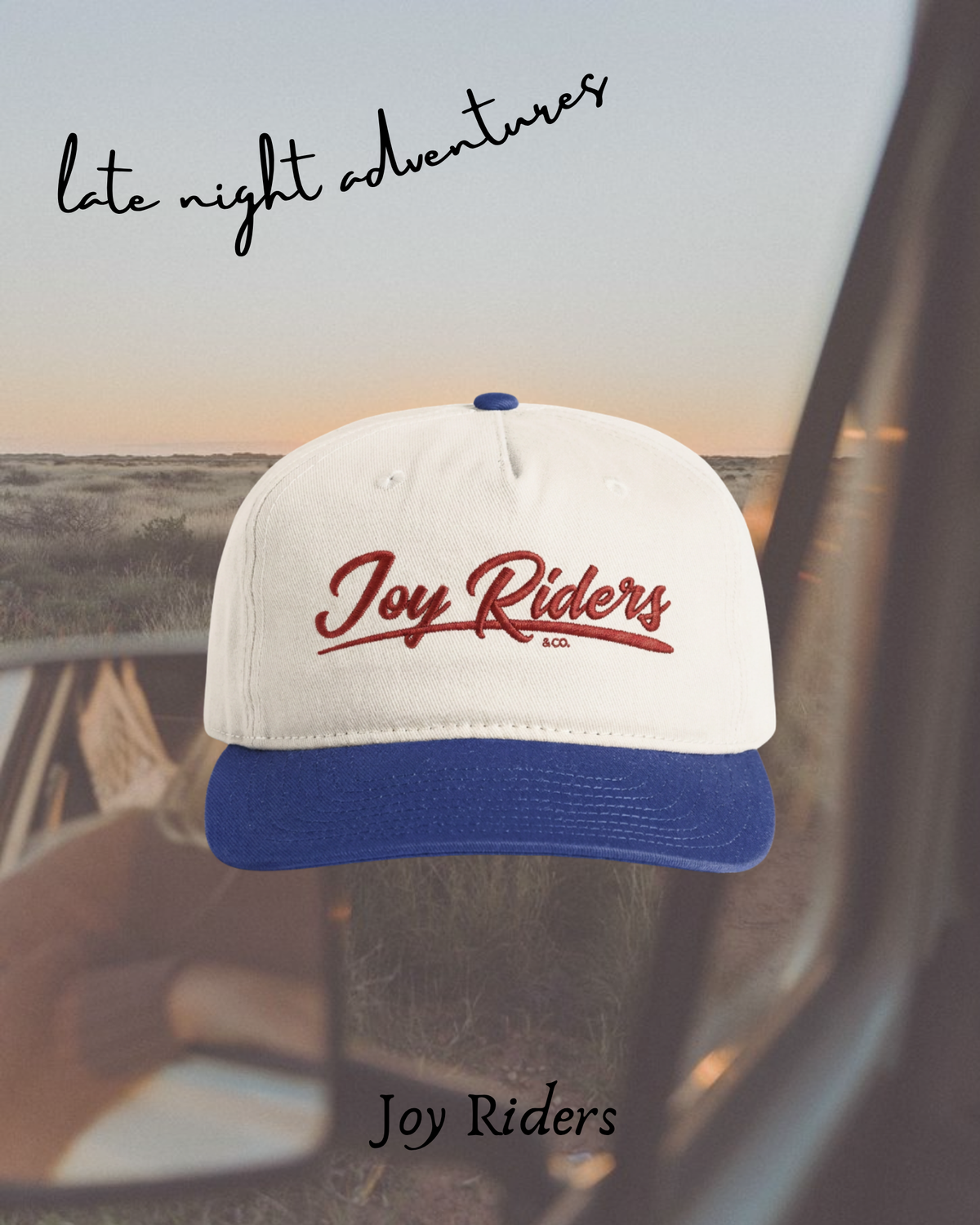 Joy Riders Embroidered Cap